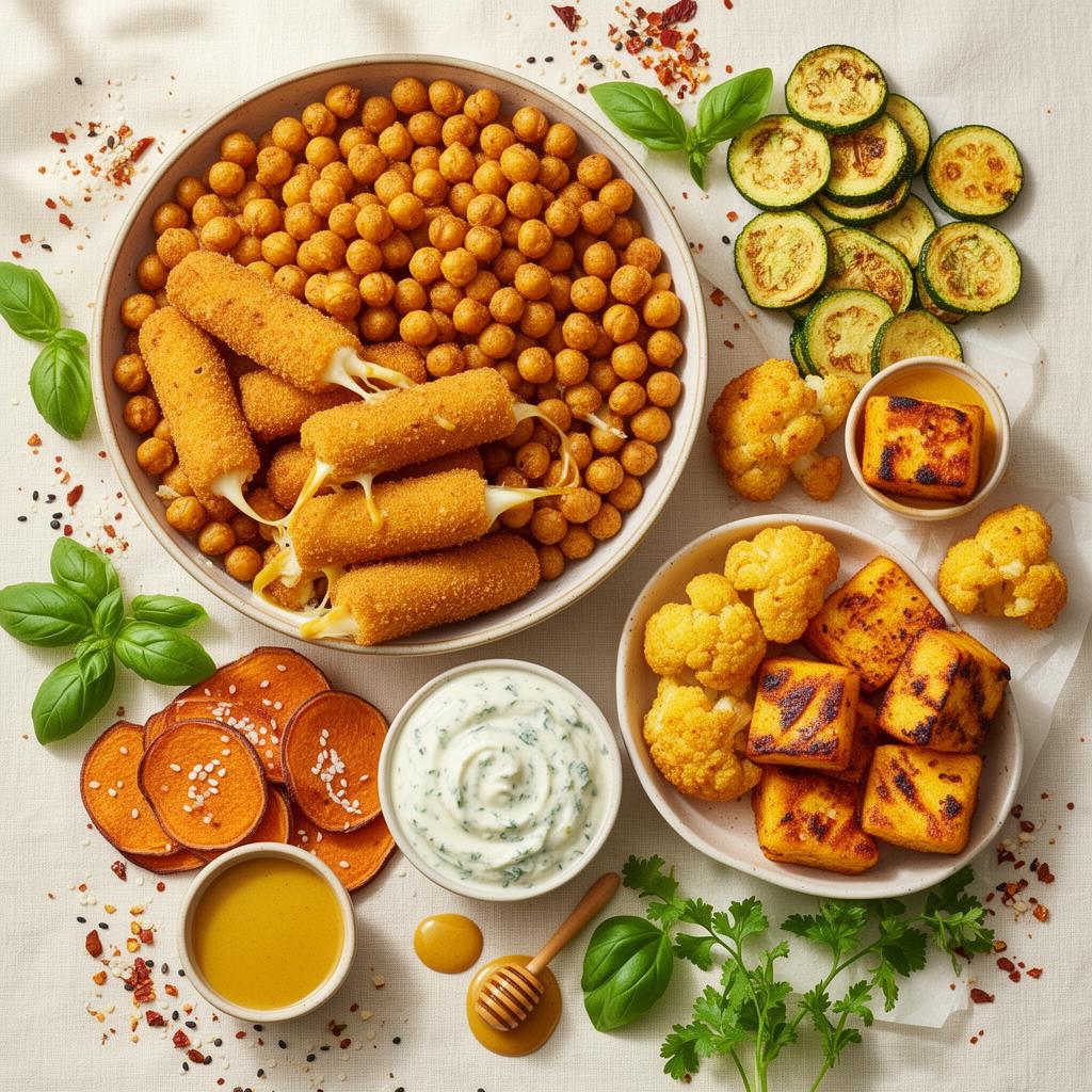 Snacks proteicos crocantes feitos na Airfryer